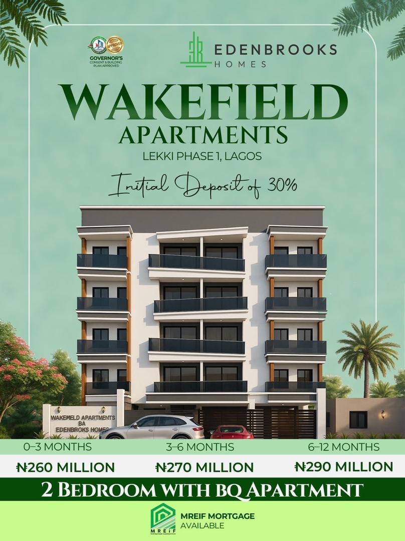 Luxury 2 bedroom apartment at Lekki phase 1