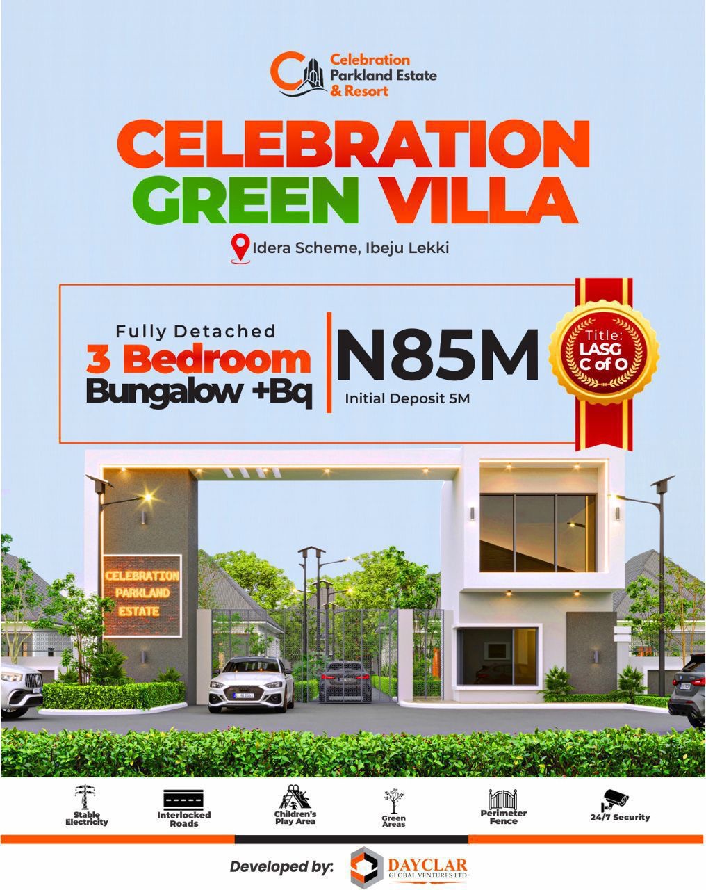 Luxury 3 bedroom fully detached bungalow + BQ