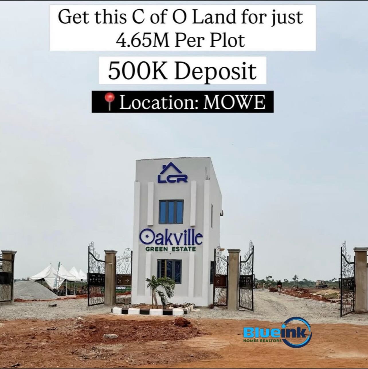 Affordable C of O land for sale at Mowe