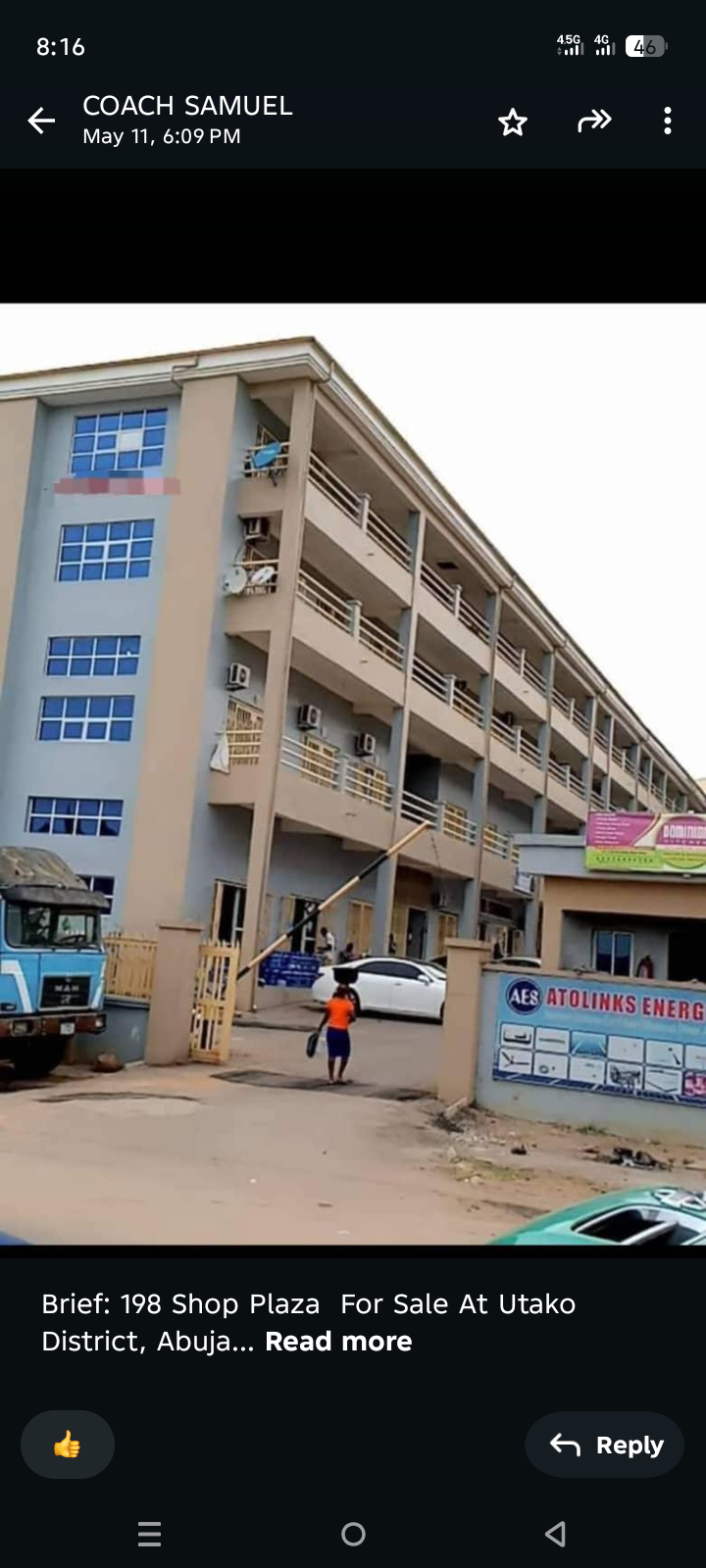 198 Shop Plaza  For Sale At Utako District, Abuja in Azare, Bauchi
