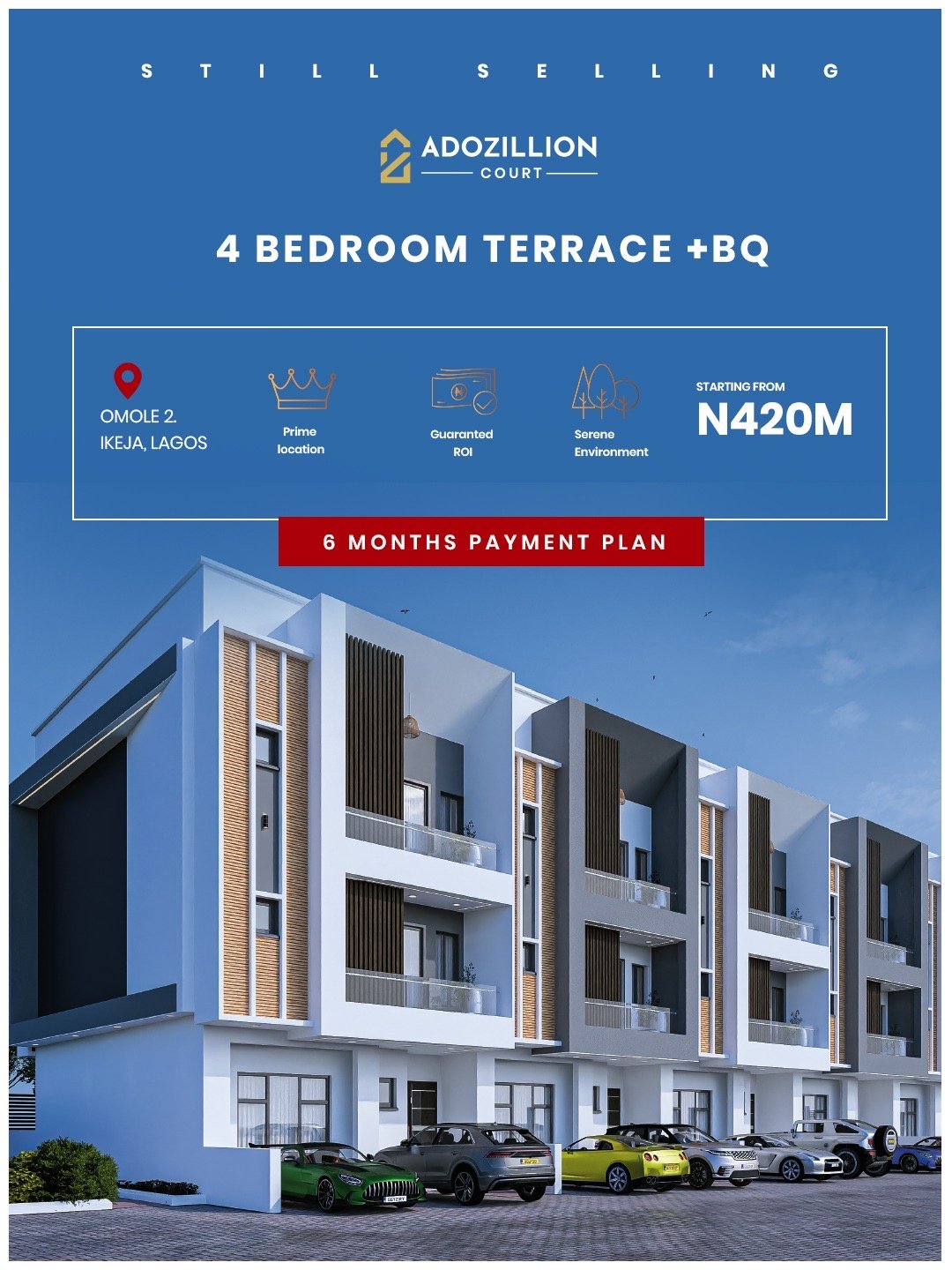 4 Bedroom terrace duplex + BQ for sale at Omole Ikeja in Damboa, Borno photo 2